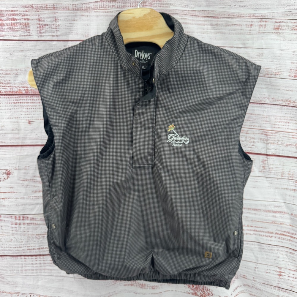 FootJoy DryJoys Golf Vest XL Houndstooth Greenbrier Resort Sam Snead Festival
